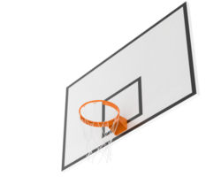 Basketball hoop isolated on background. 3d rendering - illustration png