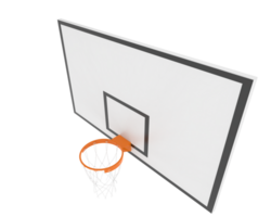 Basketball hoop isolated on background. 3d rendering - illustration png