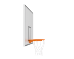 Basketball hoop isolated on background. 3d rendering - illustration png