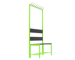 Locker room bench isolated on background. 3d rendering - illustration png
