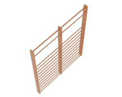 Gymnastics wall bars isolated on background. 3d rendering - illustration png