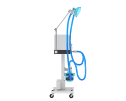 Medical ventilator isolated on background. 3d rendering - illustration png