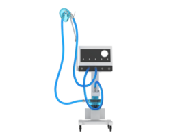 Medical ventilator isolated on background. 3d rendering - illustration png