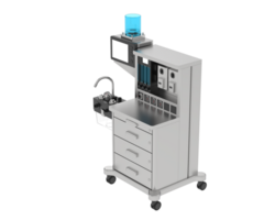 Anesthesia machine isolated on background. 3d rendering - illustration png