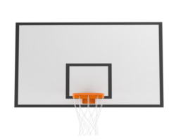 Basketball hoop isolated on background. 3d rendering - illustration png