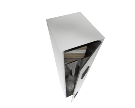 Gym lockers isolated on background. 3d rendering - illustration png