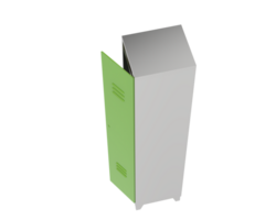Gym lockers isolated on background. 3d rendering - illustration png