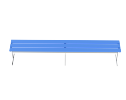 Locker room bench isolated on background. 3d rendering - illustration png