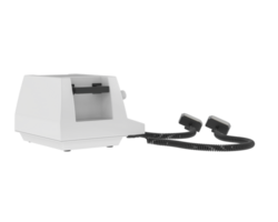 Defibrillator isolated on background. 3d rendering - illustration png