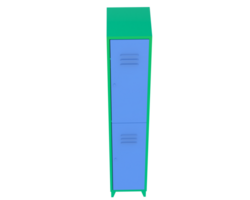 Gym lockers isolated on background. 3d rendering - illustration png