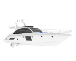 Luxury yacht isolated on background. 3d rendering - illustration png