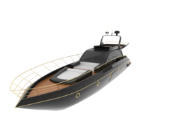 Luxury yacht isolated on background. 3d rendering - illustration png