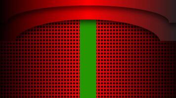 the gate is red gradient with a green screen background video