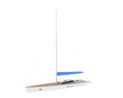 Sail boat isolated on background. 3d rendering - illustration png