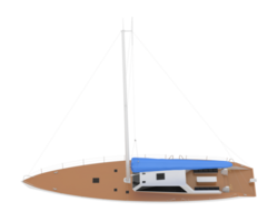 Sail boat isolated on background. 3d rendering - illustration png