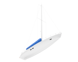 Sail boat isolated on background. 3d rendering - illustration png