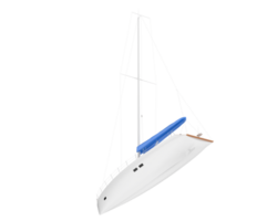 Sail boat isolated on background. 3d rendering - illustration png