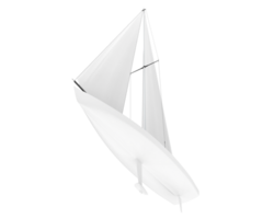 Sail boat isolated on background. 3d rendering - illustration png