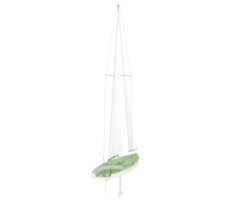Sail boat isolated on background. 3d rendering - illustration png