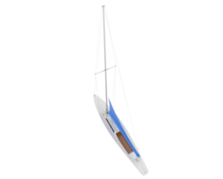 Sail boat isolated on background. 3d rendering - illustration png