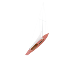 Sail boat isolated on background. 3d rendering - illustration png