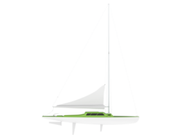 Sail boat isolated on background. 3d rendering - illustration png