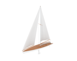 Sail boat isolated on background. 3d rendering - illustration png
