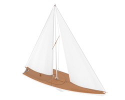 Sail boat isolated on background. 3d rendering - illustration png
