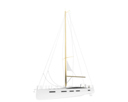 Sail boat isolated on background. 3d rendering - illustration png