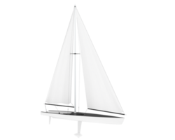 Sail boat isolated on background. 3d rendering - illustration png