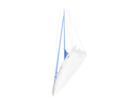 Sail boat isolated on background. 3d rendering - illustration png
