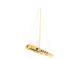 Sail boat isolated on background. 3d rendering - illustration png