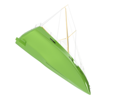 Sail boat isolated on background. 3d rendering - illustration png
