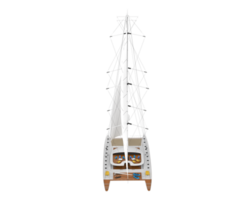 Sail boat isolated on background. 3d rendering - illustration png