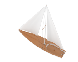 Sail boat isolated on background. 3d rendering - illustration png
