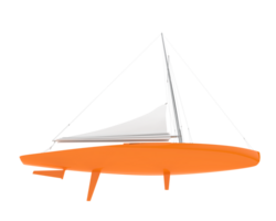 Sail boat isolated on background. 3d rendering - illustration png