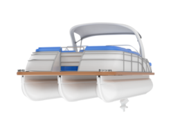 Small boat isolated on background. 3d rendering - illustration png