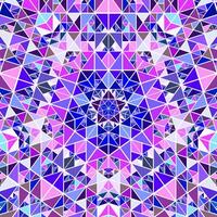 Colorful abstract polygonal circular tiled mosaic background design vector