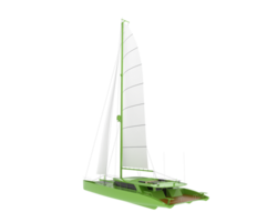 Sail boat isolated on background. 3d rendering - illustration png