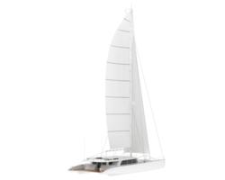 Sail boat isolated on background. 3d rendering - illustration png