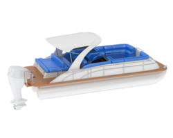 Small boat isolated on background. 3d rendering - illustration png
