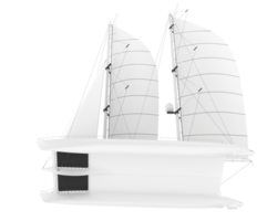Sail boat isolated on background. 3d rendering - illustration png