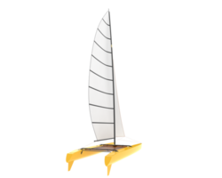 Sail boat isolated on background. 3d rendering - illustration png