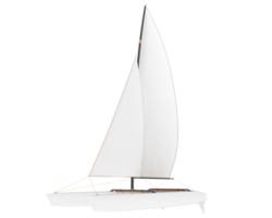 Sail boat isolated on background. 3d rendering - illustration png