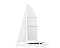 Sail boat isolated on background. 3d rendering - illustration png