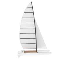 Sail boat isolated on background. 3d rendering - illustration png