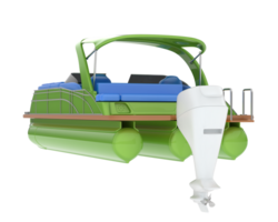 Small boat isolated on background. 3d rendering - illustration png