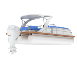 Small boat isolated on background. 3d rendering - illustration png