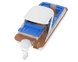 Small boat isolated on background. 3d rendering - illustration png
