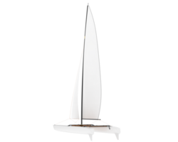 Sail boat isolated on background. 3d rendering - illustration png